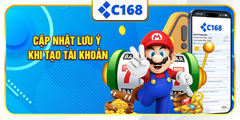 Cập nhật lưu ý khi tạo tài khoản